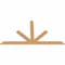 Ekena Millwork Saratoga Timber Gable Bracket, Western Red Cedar, 96"W x 52"H x 1 1/2"D x 5 1/2"F, 13/12 Pitch GBW096X52X0206SAR00SWR - alternate 2